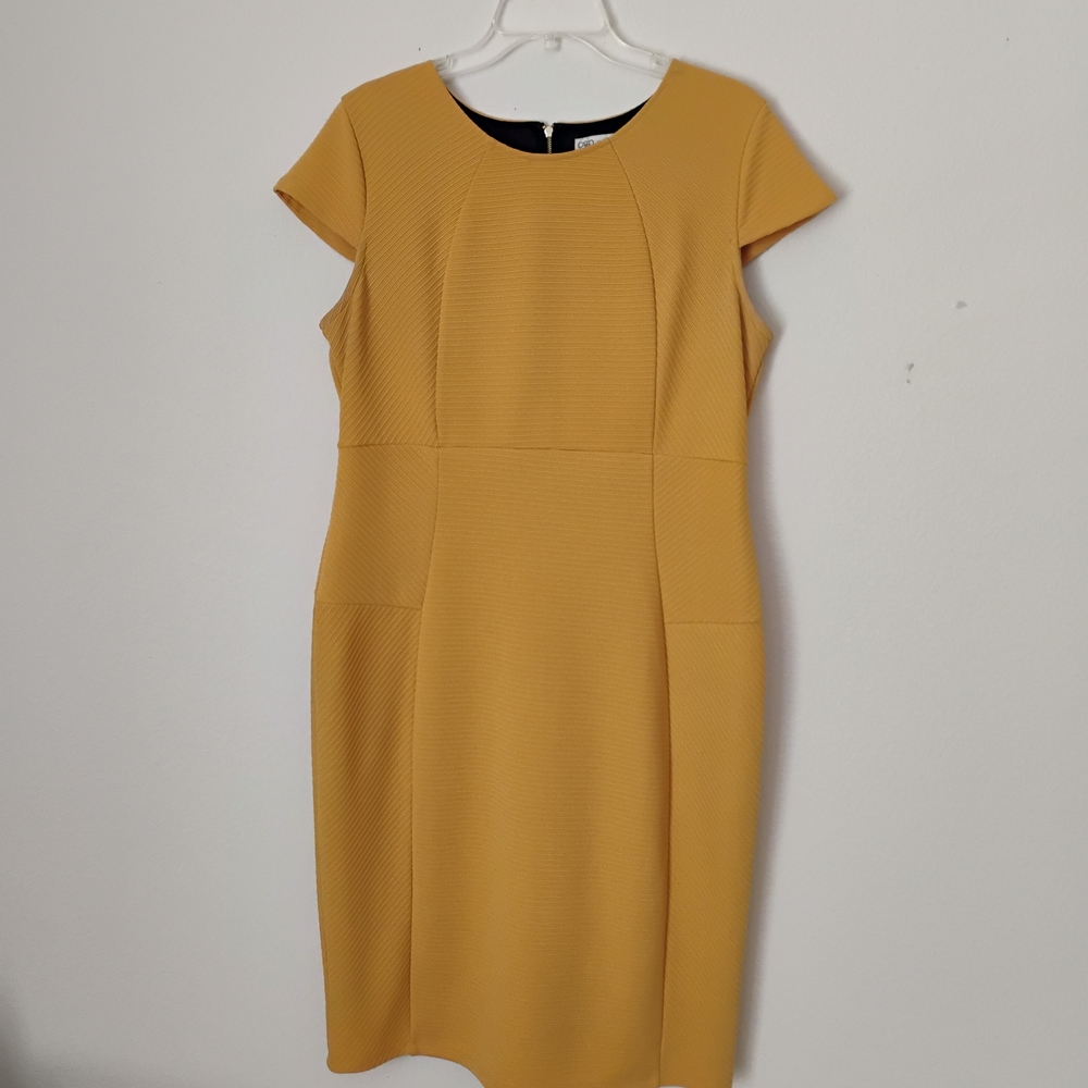 Cato Golden Yellow Midi Dress